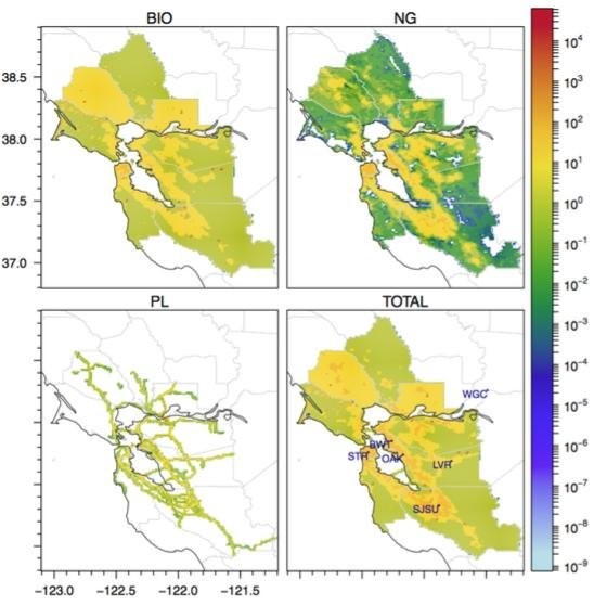 San Francisco Bay Area Methane Emissions